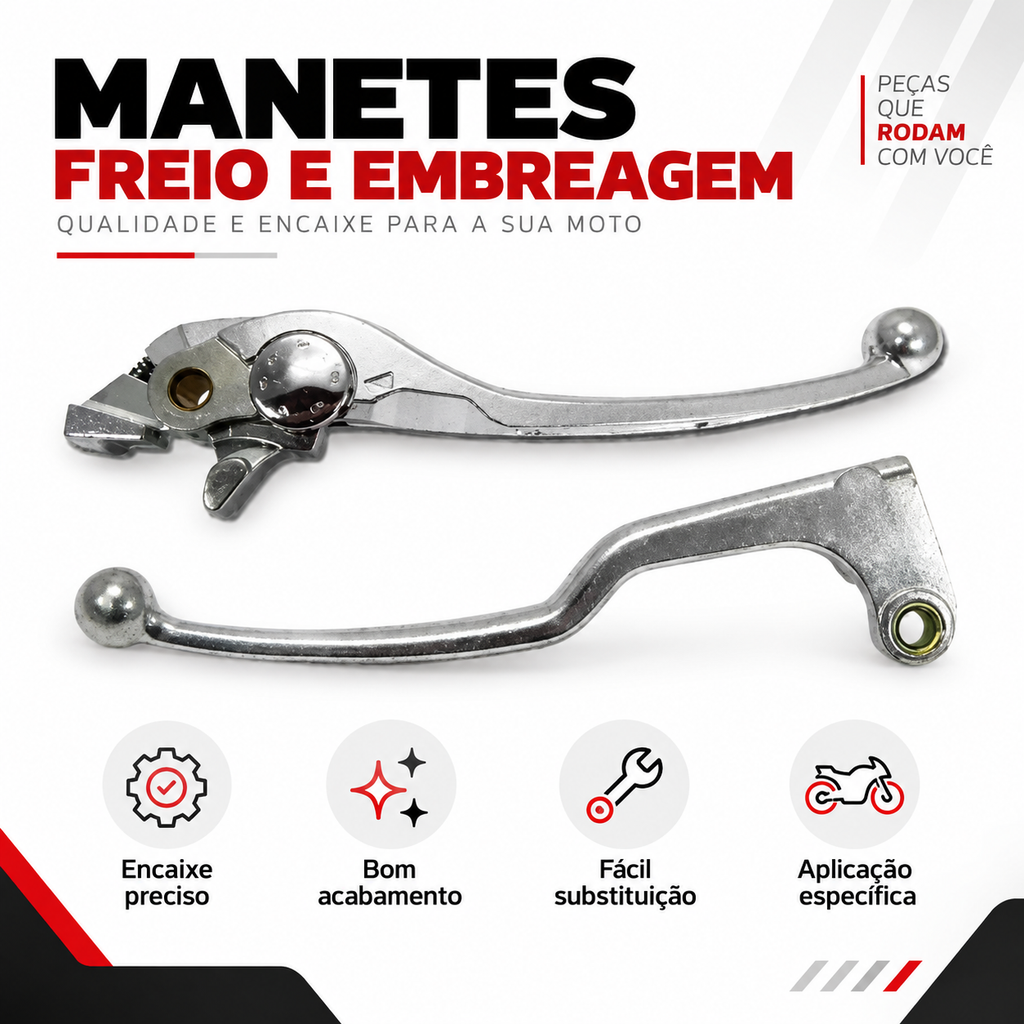 Par Manetes Freio + Embreagem Hornet 2010 A 2013