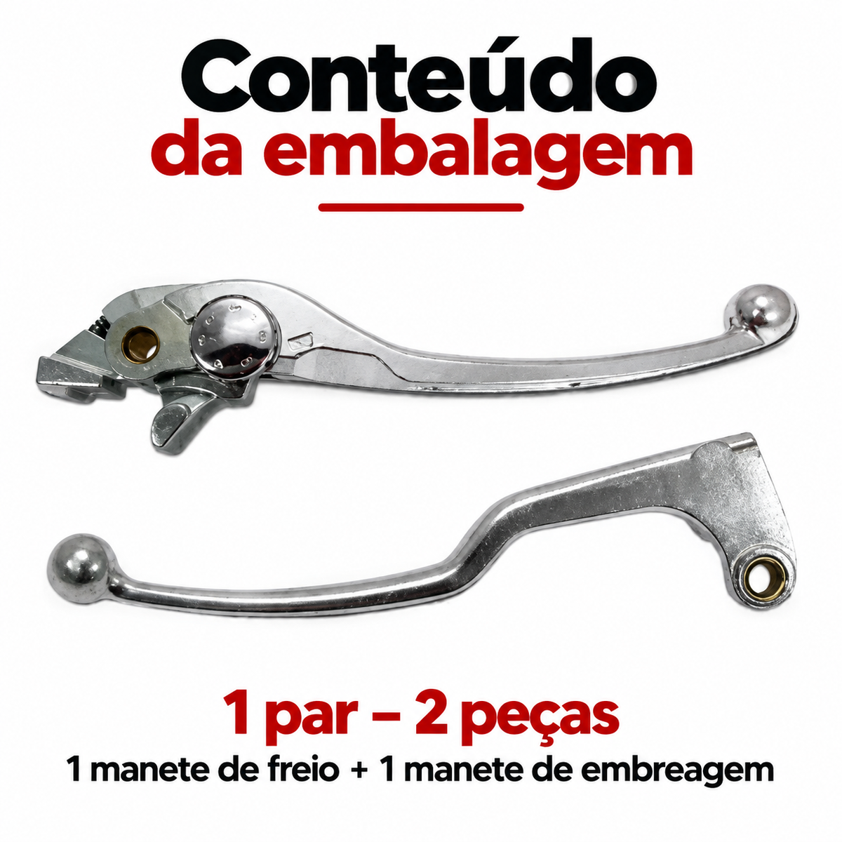 Par Manetes Freio + Embreagem Hornet 2010 A 2013