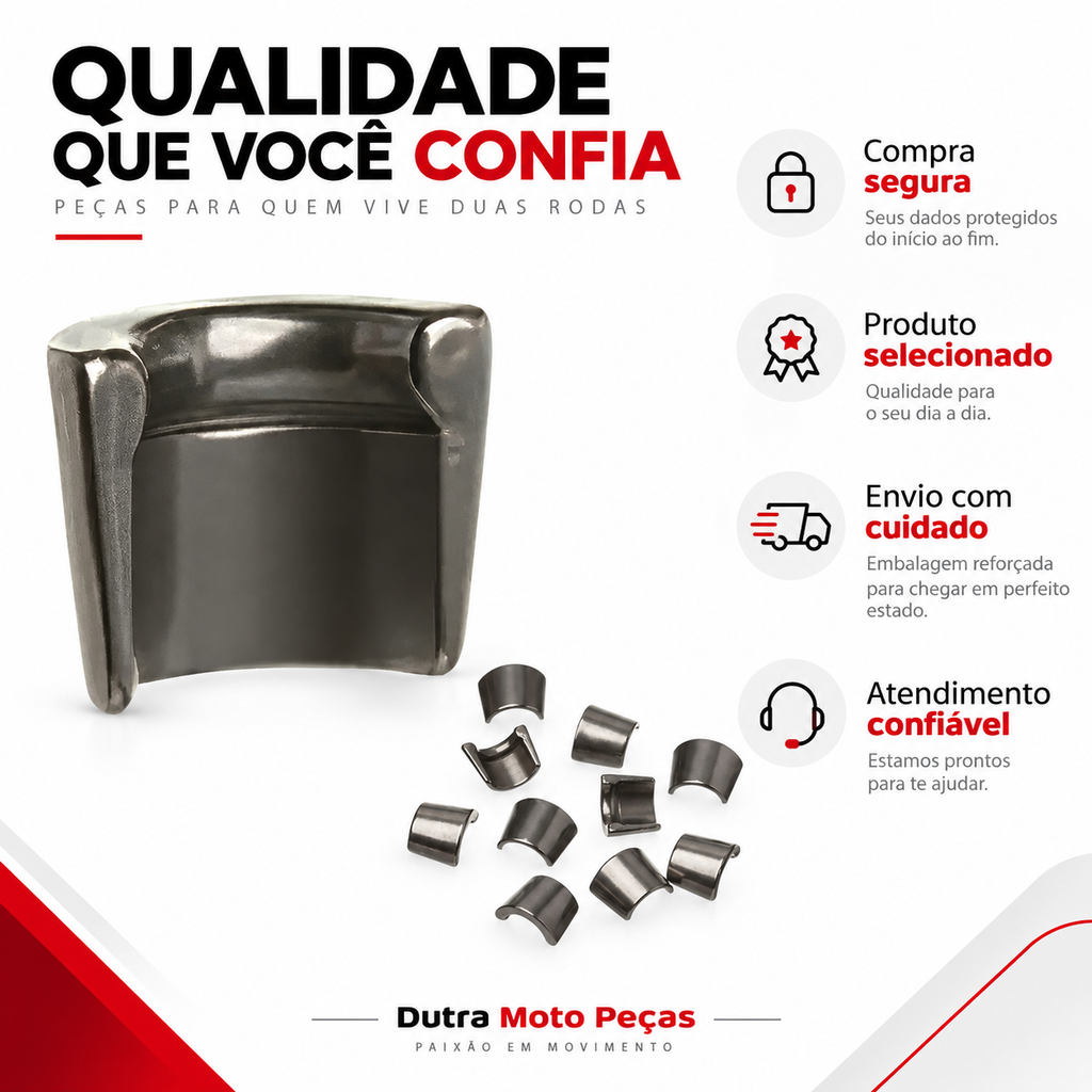 10 UNIDADES Trava Chaveta Válvula Honda Cbx 250 Tornado Cb300 Xre300