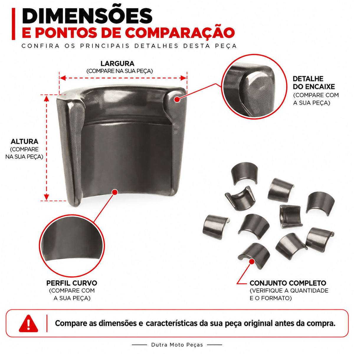 4 Chaveta Trava Valvula Twister Cbx Xr Tornado 250 Cb Xre 300 (4 UNIDADES)