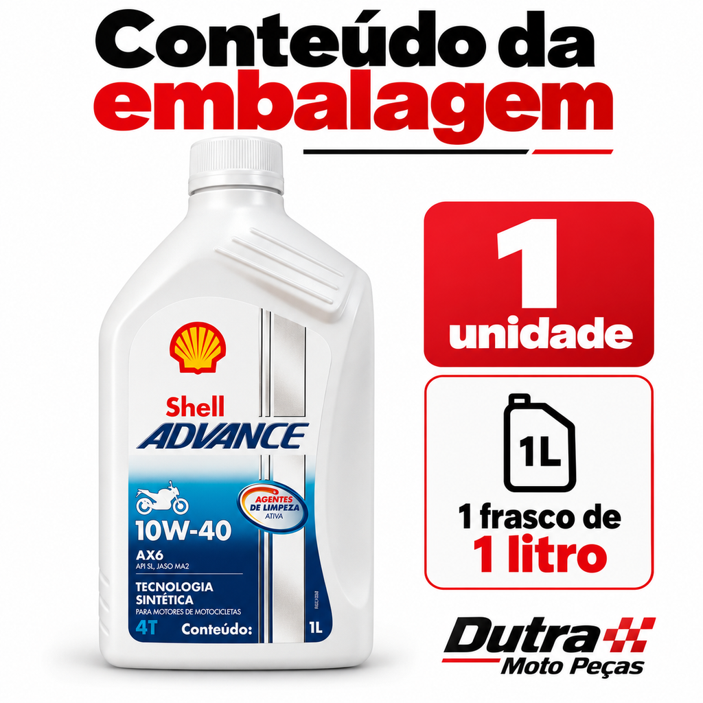 ADVANCE 4T AX6 10W-40 (SL/MA2) SHELL
