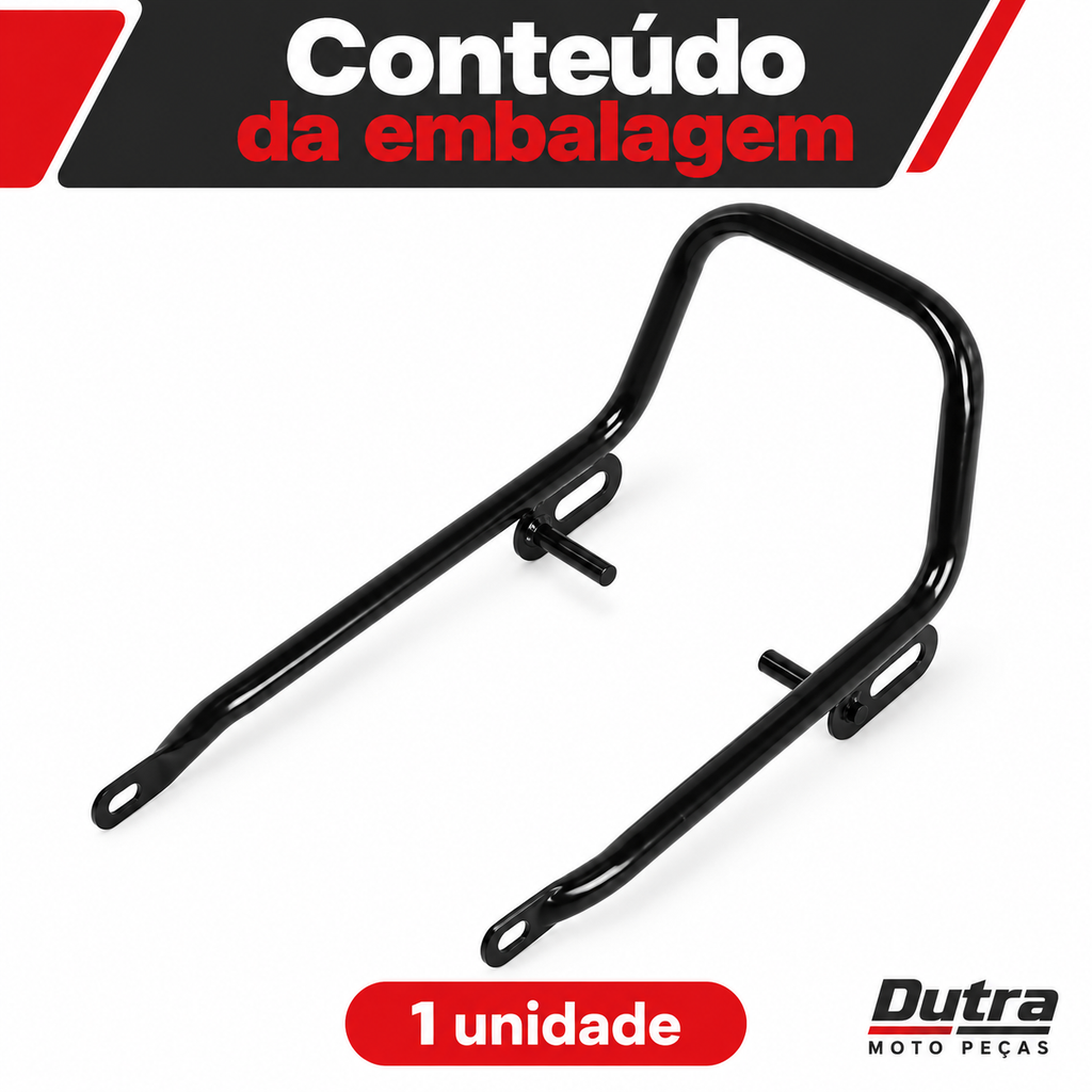 Alça Modelo Original Cg 125 1983 a 1989 Preto POLIMET