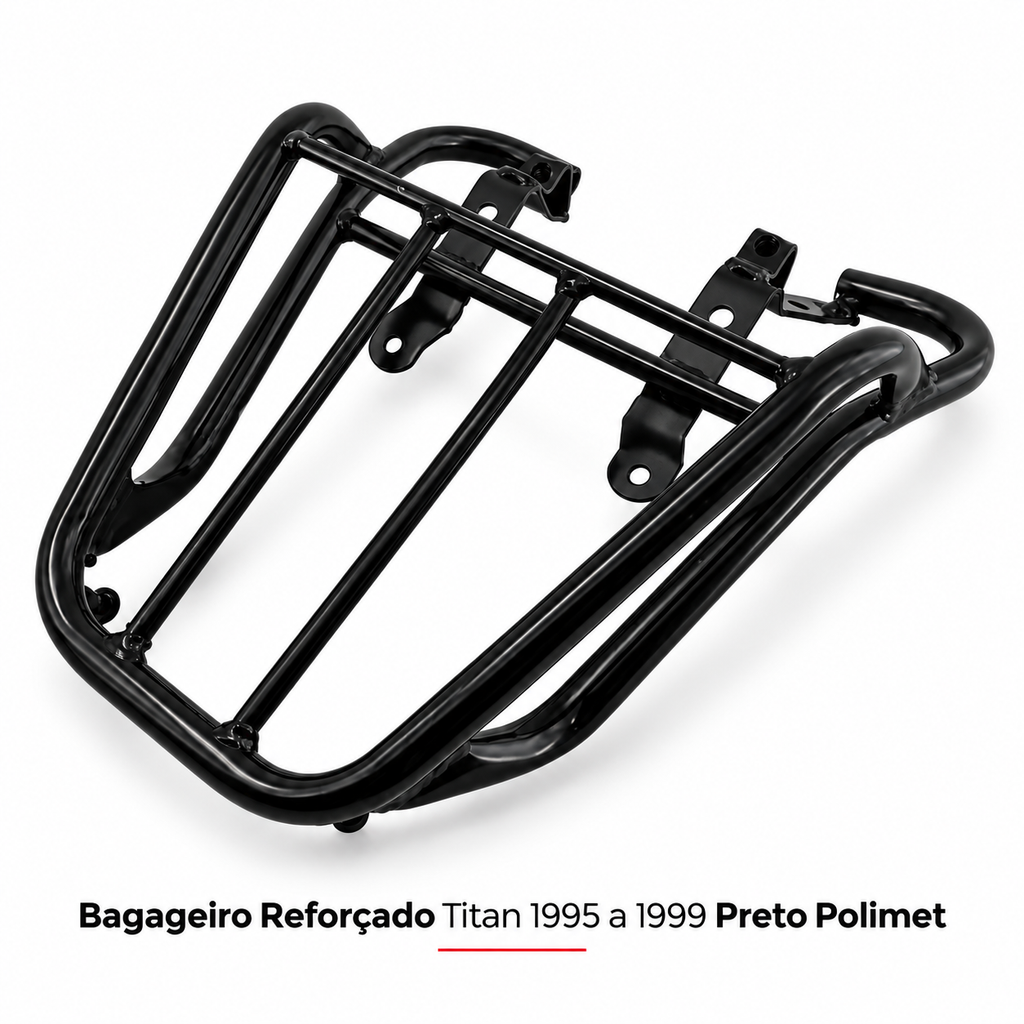 Bagageiro Reforçado Titan 1995 Até 1999 Preto Polimet