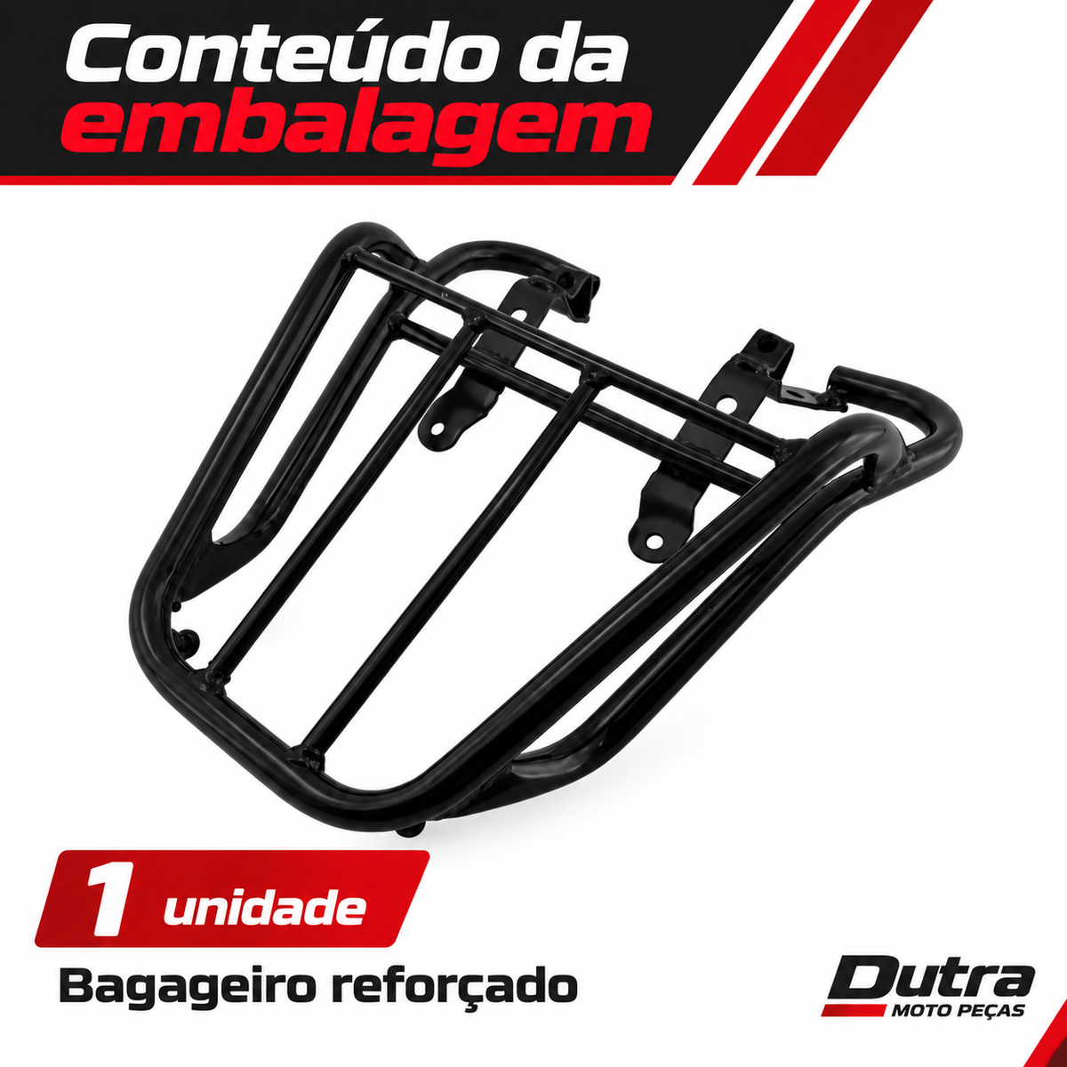 Bagageiro Reforçado Titan 1995 Até 1999 Preto Polimet