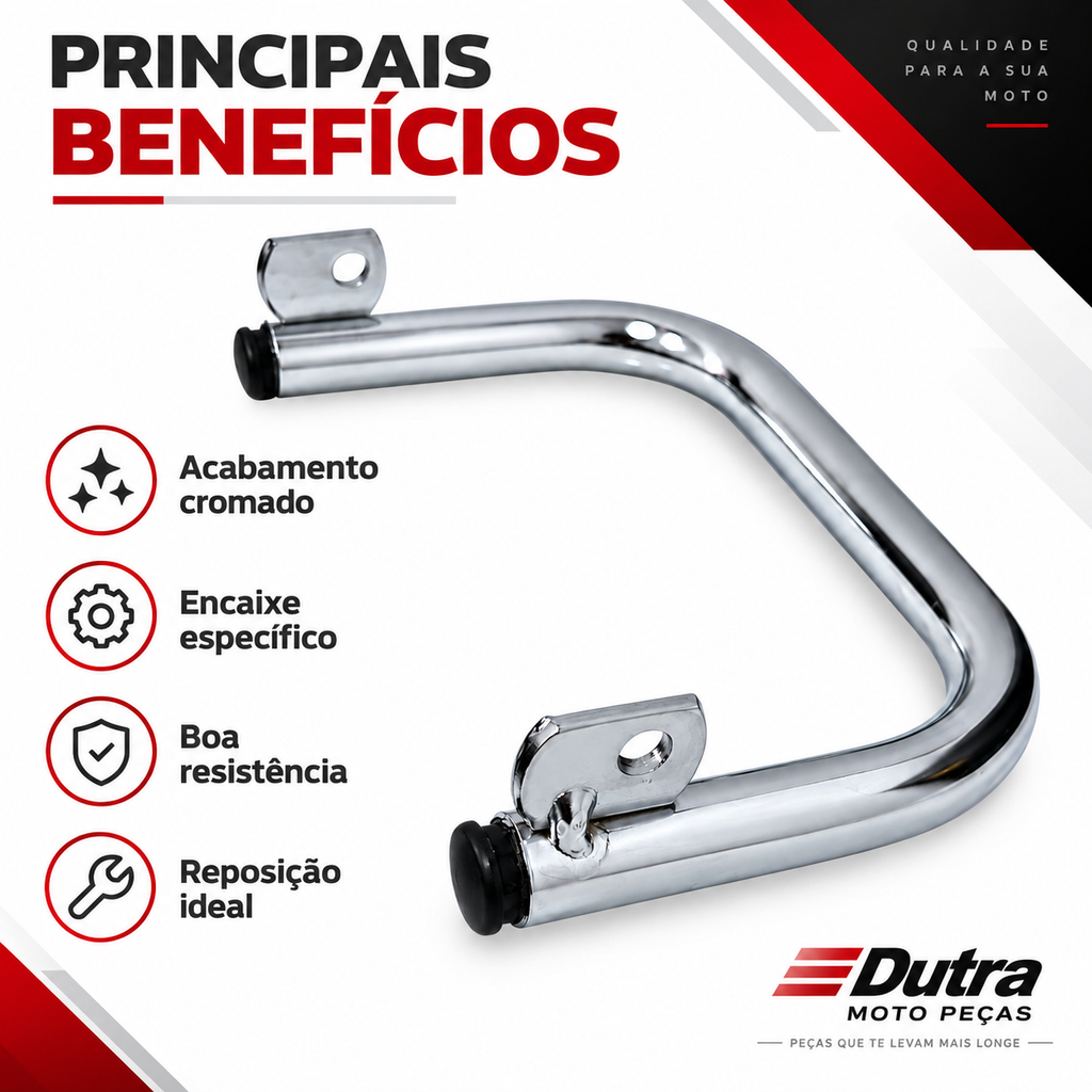 Barra Estabilizadora Cg Titan 125 2000 Até 2004 Fan 125 2005 Até 2008 Cromado