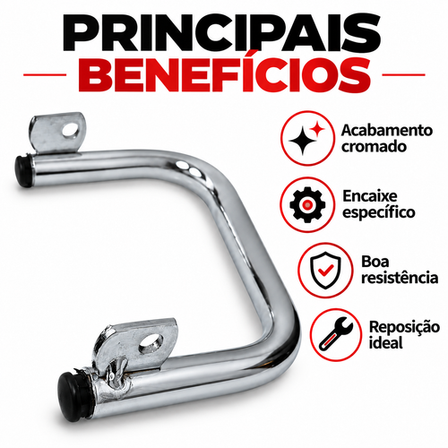 Barra Estabilizadora Ybr 125 2000 Até 2008 Cromado Polimet