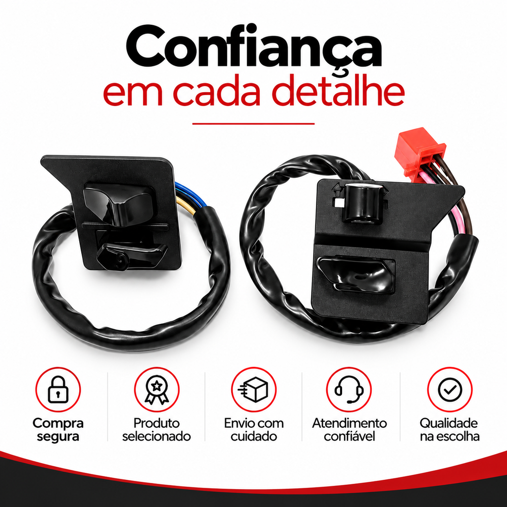 Botao Partida E Buzina /Pisca CRYPTON 115 (KIT 2 PUNHOS)