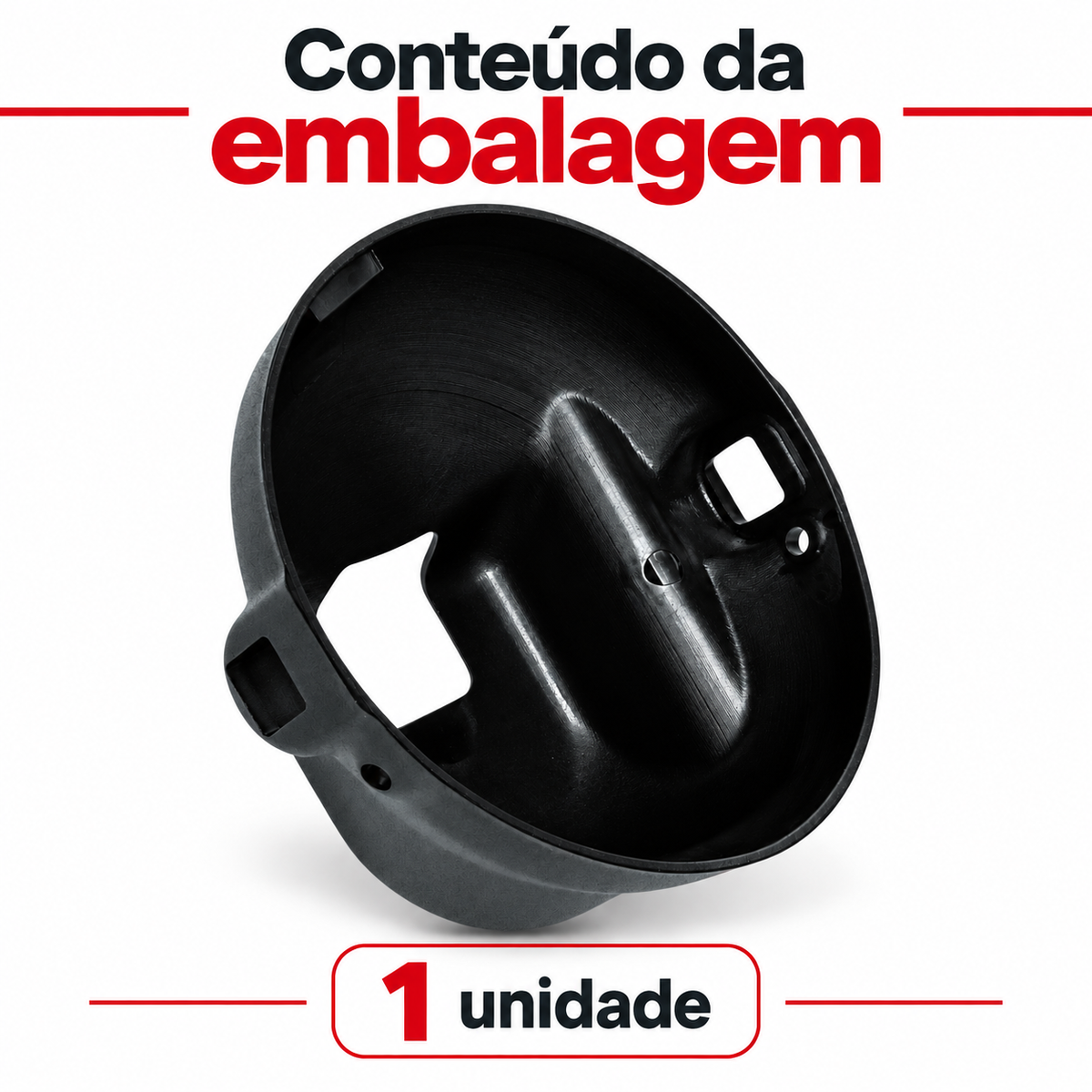 Carcaça Do Farol Preto Ybr 125 De 2000 Ate 2008