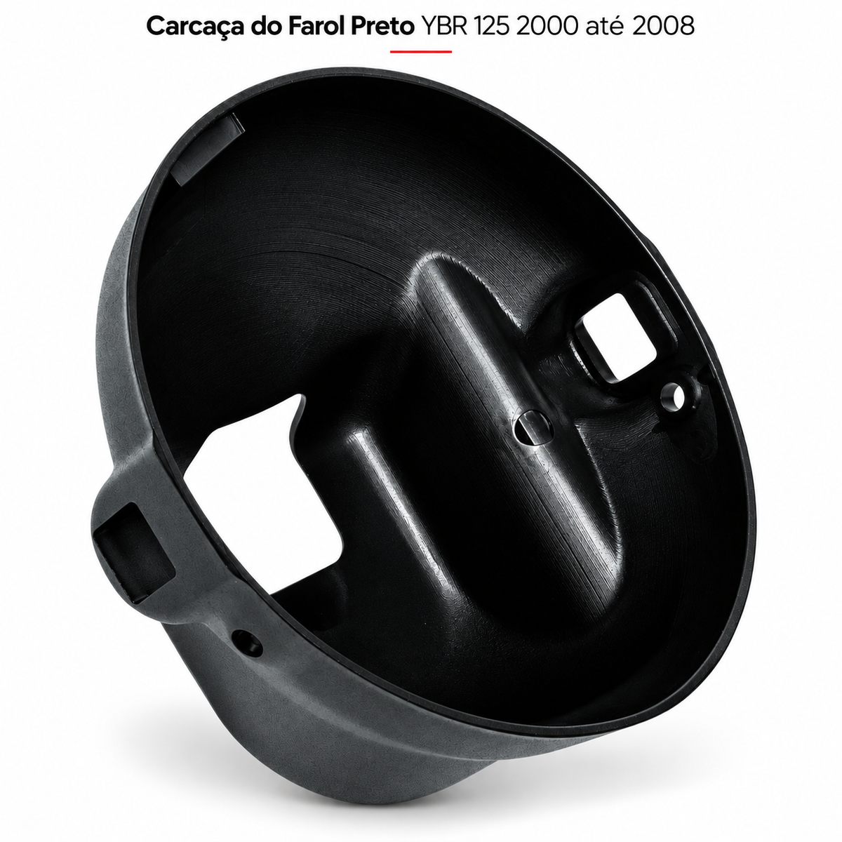 Carcaça Do Farol Preto Ybr 125 De 2000 Ate 2008