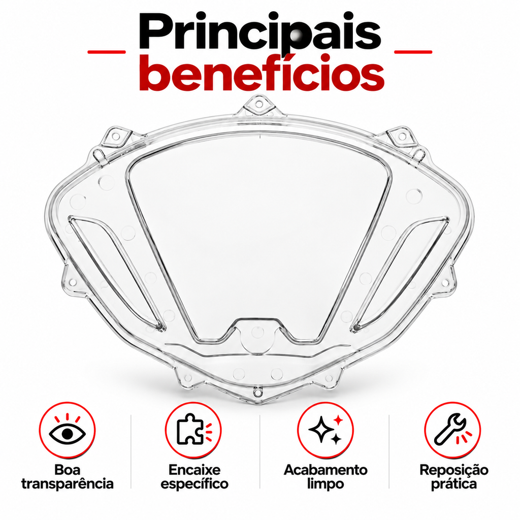 Carcaça Painel Superior Lente Biz 110 2018 a 2023