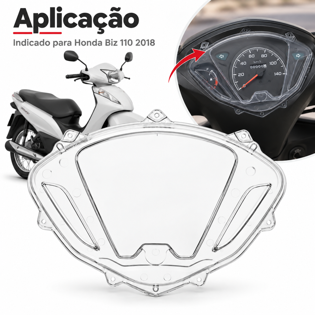 Carcaça Painel Superior Lente Biz 110 2018 a 2023