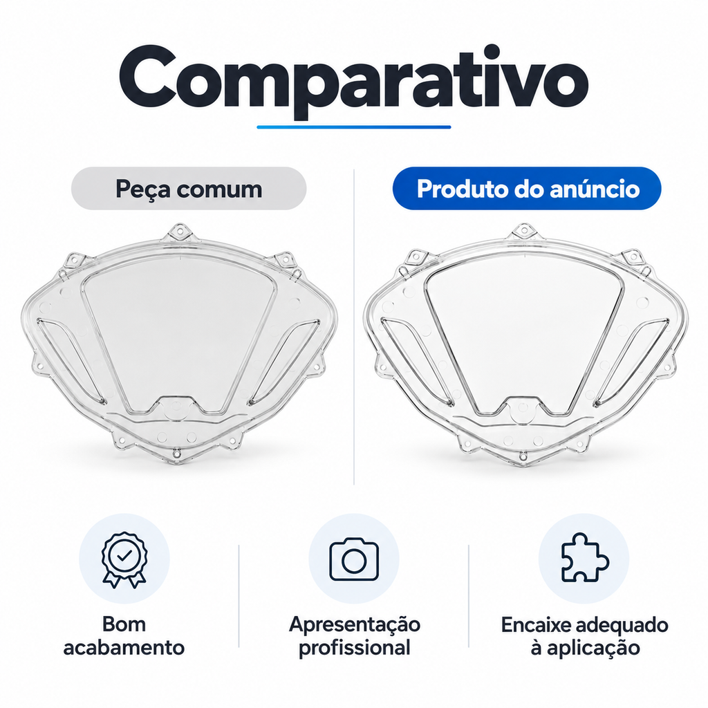 Carcaça Painel Superior Lente Biz 110 2018 a 2023