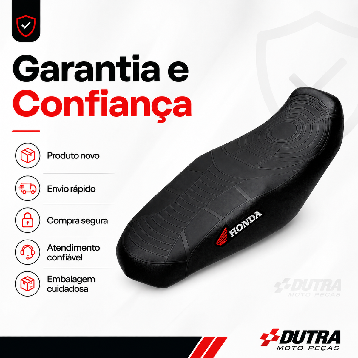 Capa De Banco Honda Pop100 Pop 100 2007 Até 2009 Original Anti derrapante