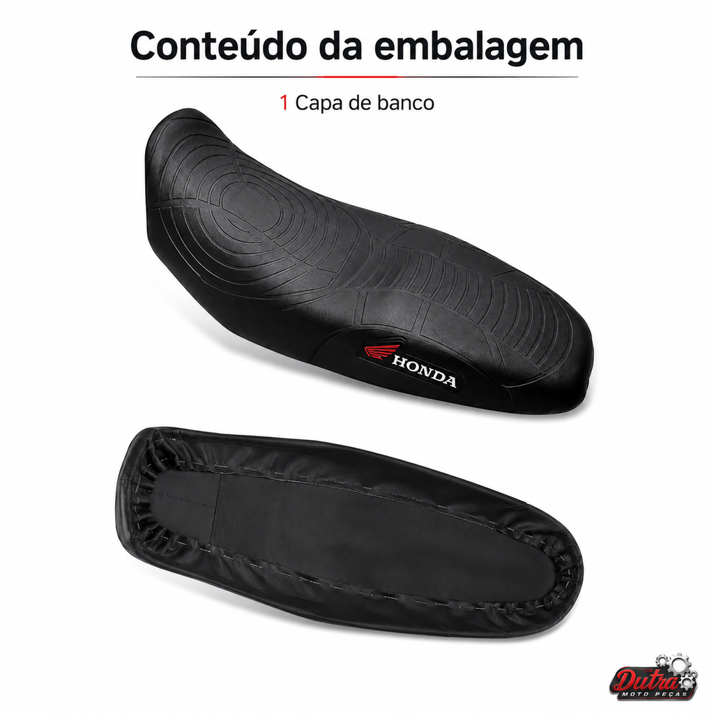 Capa de Banco Moto Honda Cg Titan Fan Start Mix 125 150 160 2009 á 2025 Personalizada Modelo Original