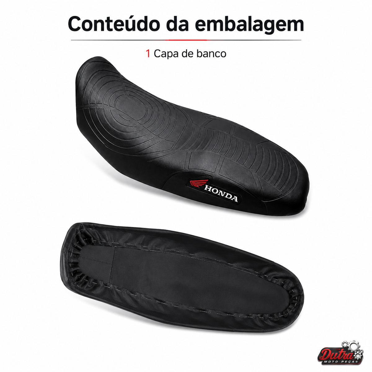 Capa de Banco Moto Honda Cg Titan Fan Start Mix 125 150 160 2009 á 2025 Personalizada Modelo Original