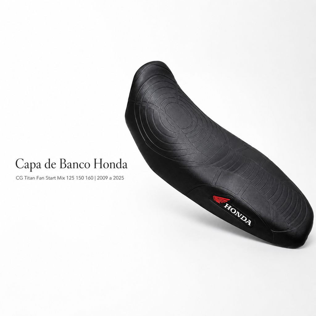Capa De Banco Moto Antiderrapante Universal Honda CG 125 150 160 Titan Fan Bros CB300