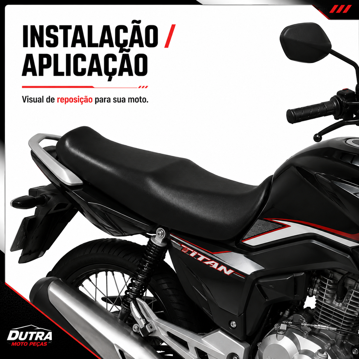 Capa Banco Honda CG Fan Titan Start 125 150 160 Reposição Preta Original