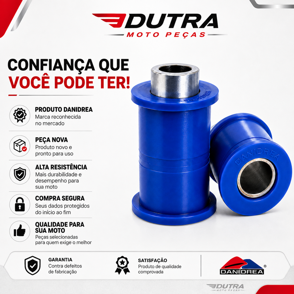 Bucha Balança Quadro Elástico Danidrea CG Titan Fan 125 150 160