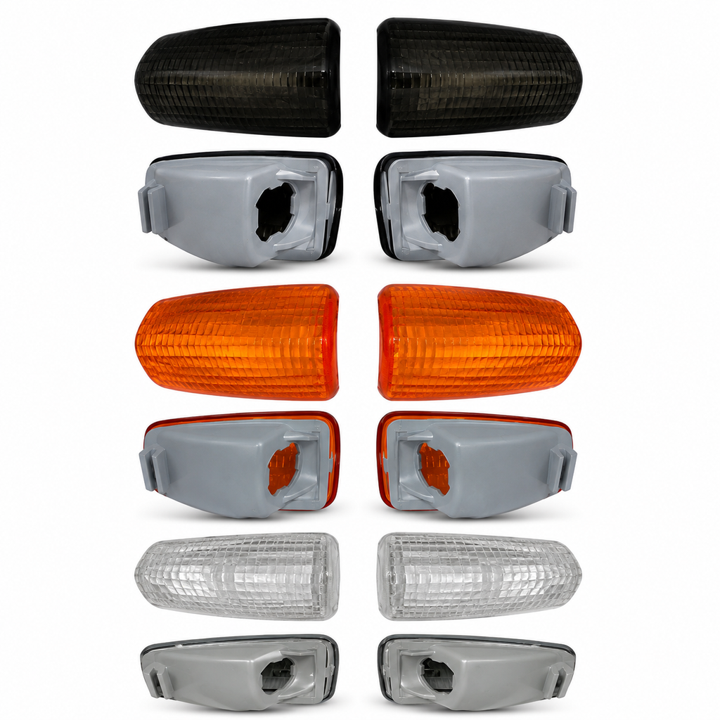 Kit 2 ou 4 Lentes Pisca Seta Honda Twister CBX 250 CB 300 XRE 300 CG 150 Laranja Cristal Fumê