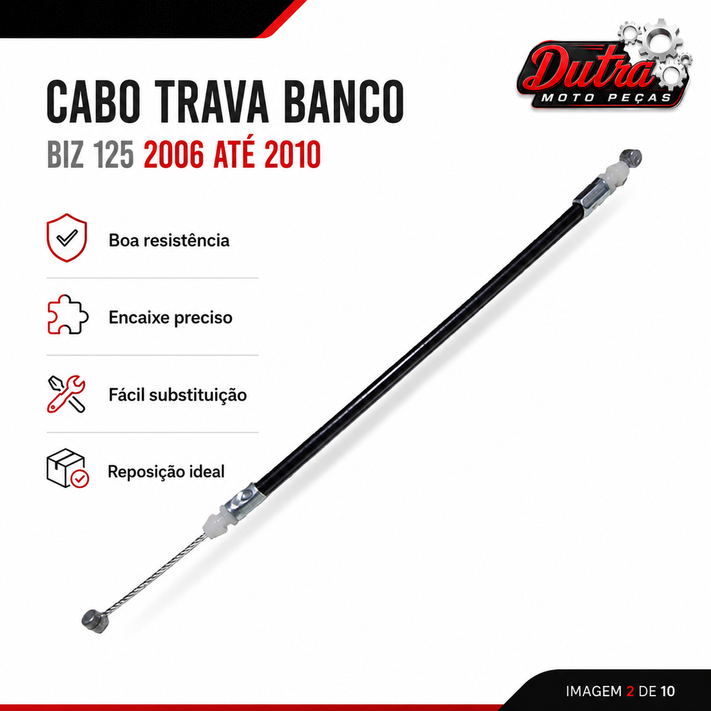 Cabo Trava Banco Biz 125 2006 Até 2010