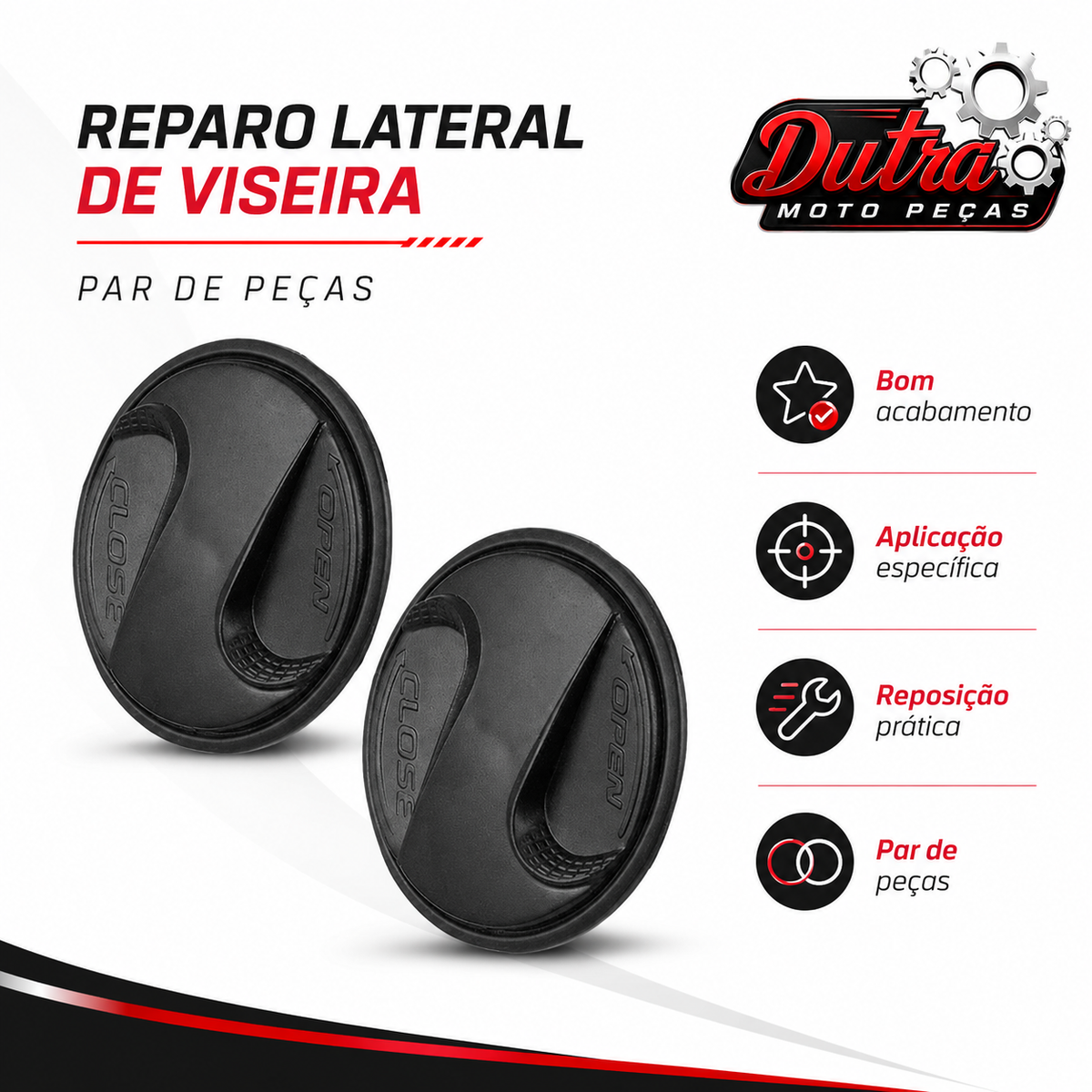 Reparo Lateral Viseira Capacete New Liberty 3