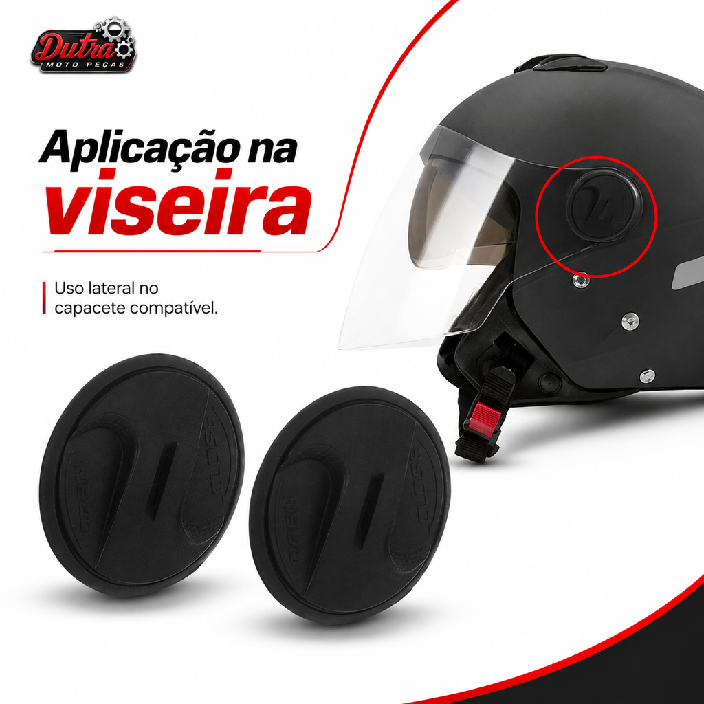 Kit Parafuso Botão Reparo Viseira Capacete New Liberty 3 / New Atomic / Joy 23
