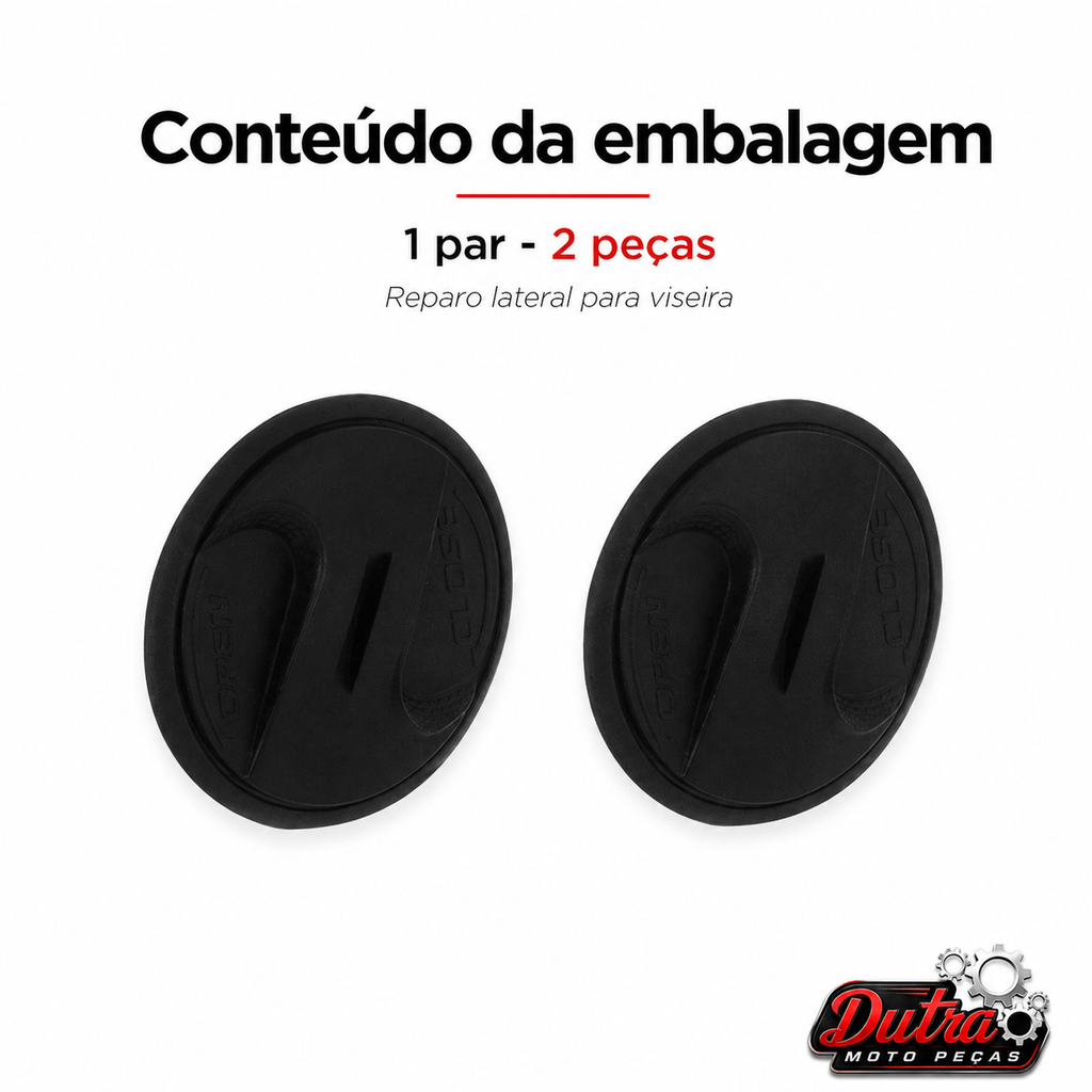 Kit Parafuso Botão Reparo Viseira Capacete New Liberty 3 / New Atomic / Joy 23