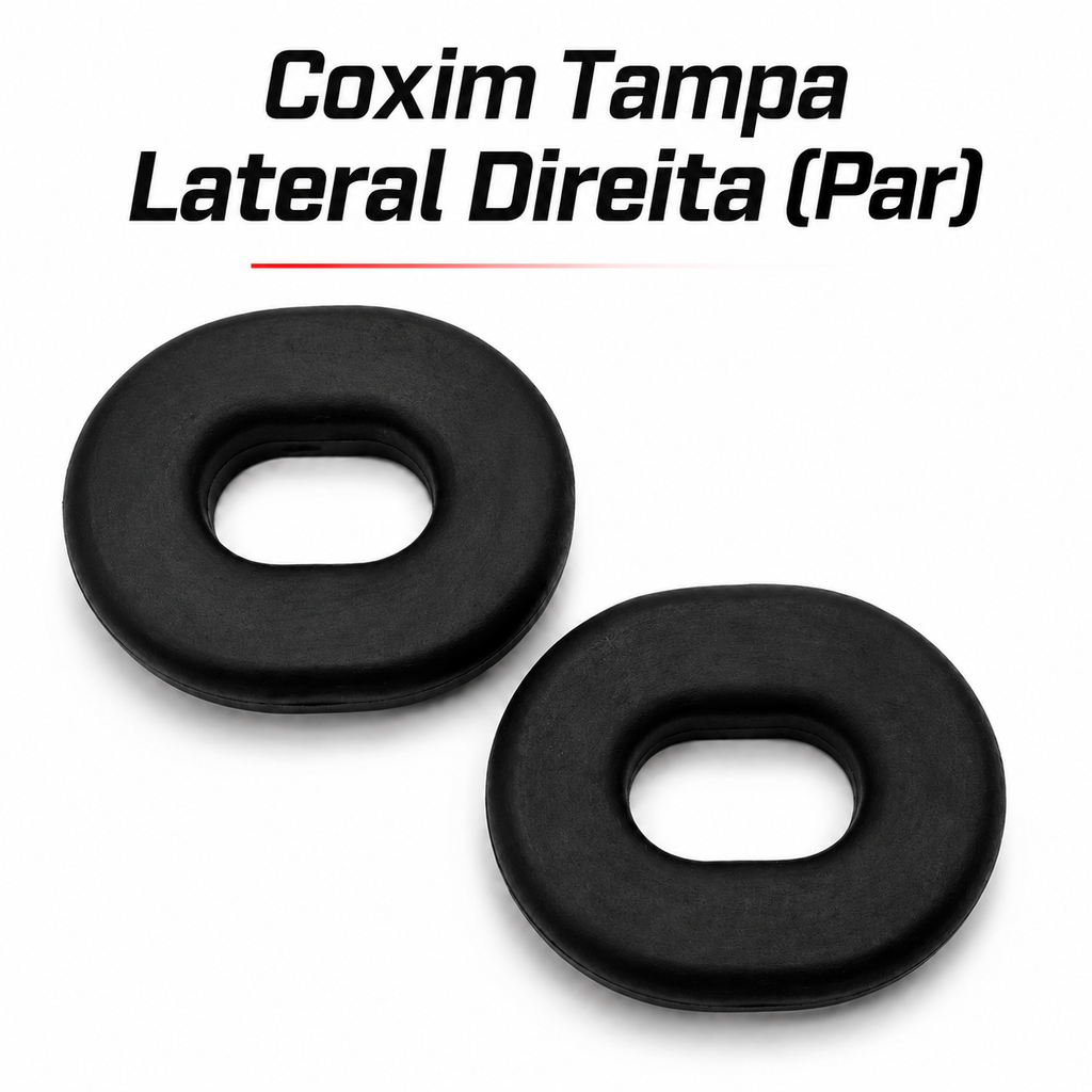 Coxim Tampa Lateral Direita  (par) Pop 100 Fan 125/150 2014 (em diante)Titan Fan