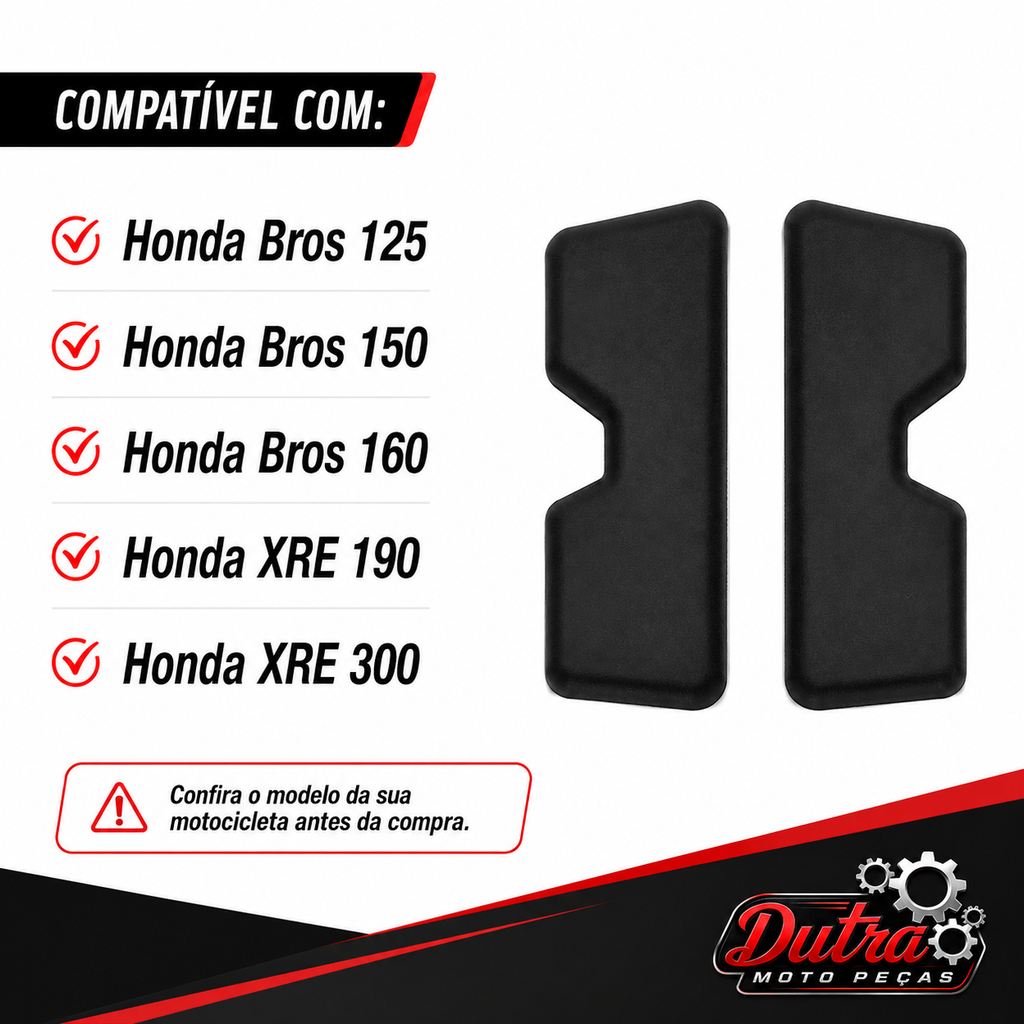 Borrachas Rabeta Bagageiro Bros 125 Bros 150 Bros 160 Xre 300 Xre 190
