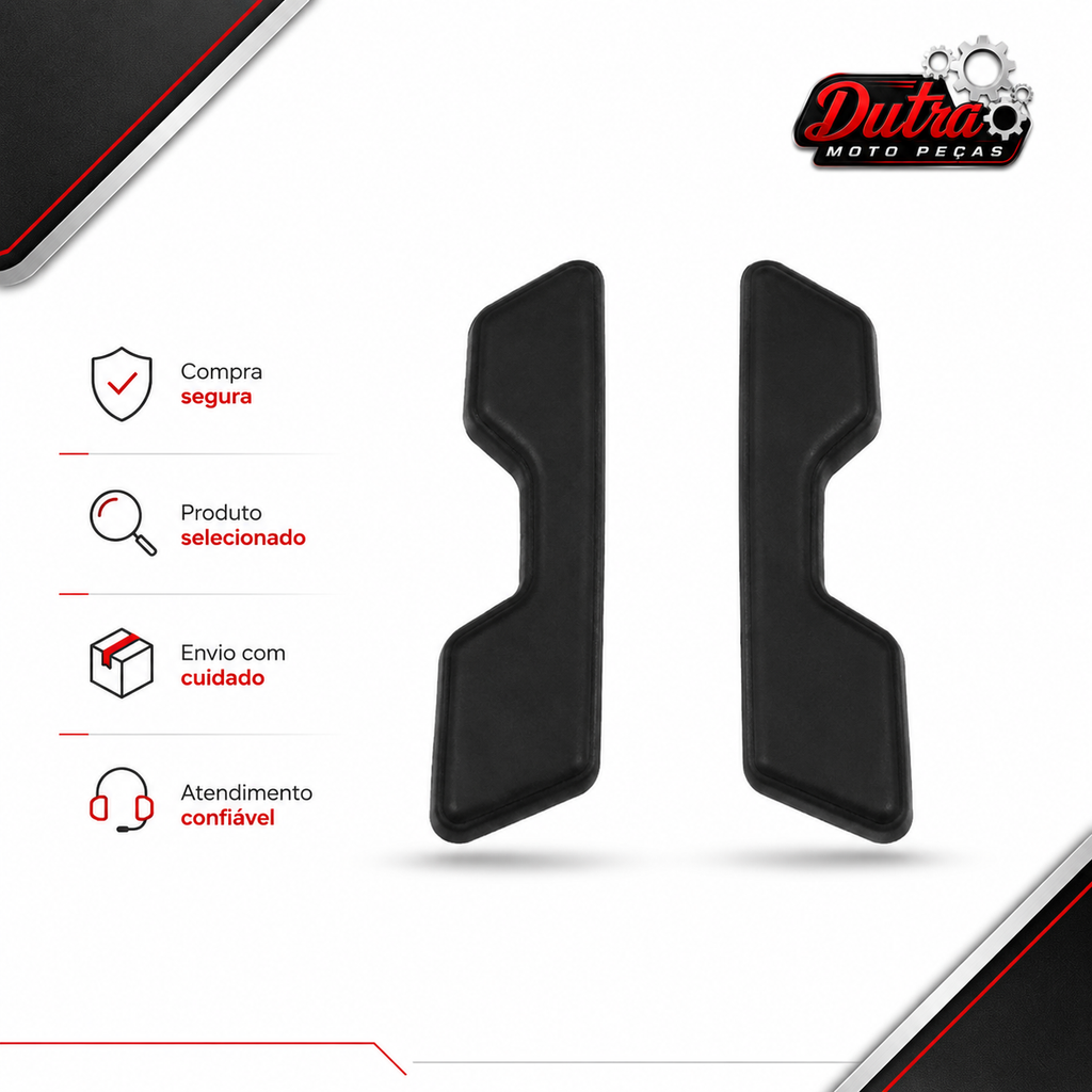 Borrachas Da Rabeta Moto Bagageiro Bros 125 150 160 Xre 300