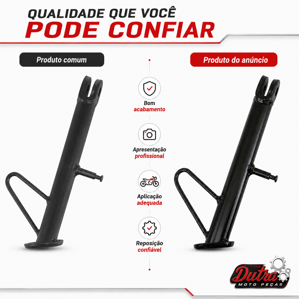 Cavalete Pezinho Descanso Apoio Lateral Cb 300 Cbx 250 Twister