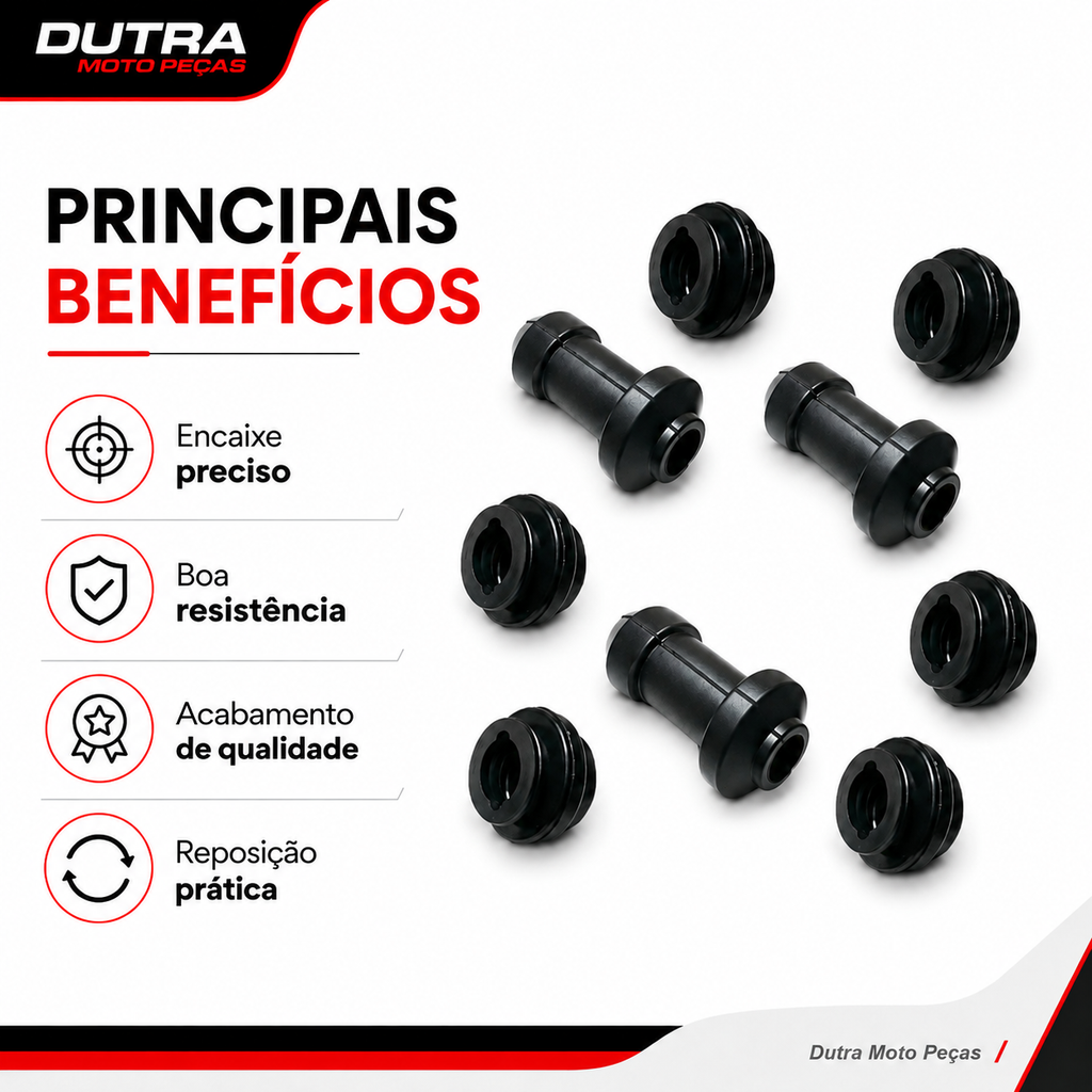 Kit Reparo Pinça Freio Inferior Universal Mod Honda CG Titan Fan Bros 125 150 160