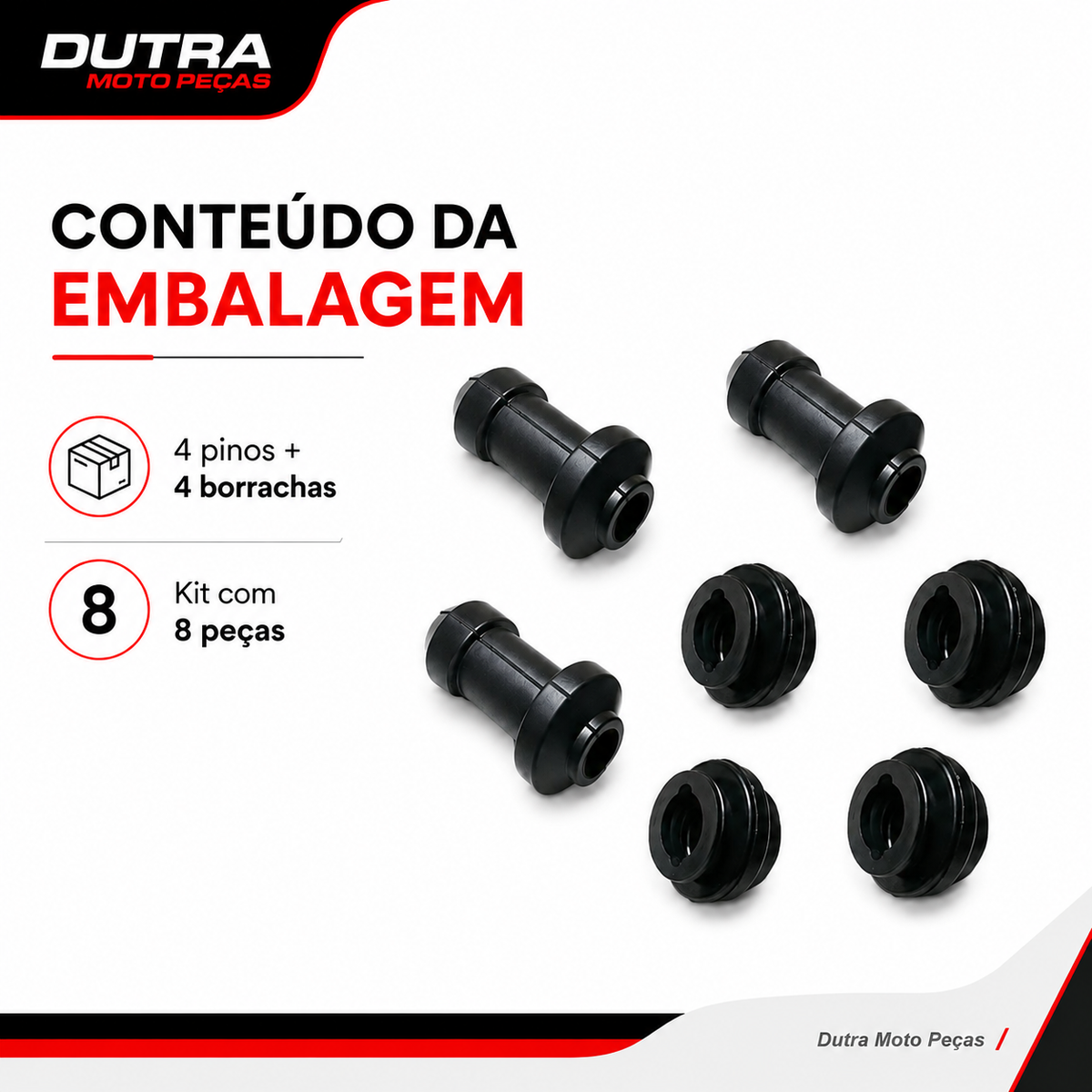 Kit Reparo Pinça Freio Inferior Universal Mod Honda CG Titan Fan Bros 125 150 160