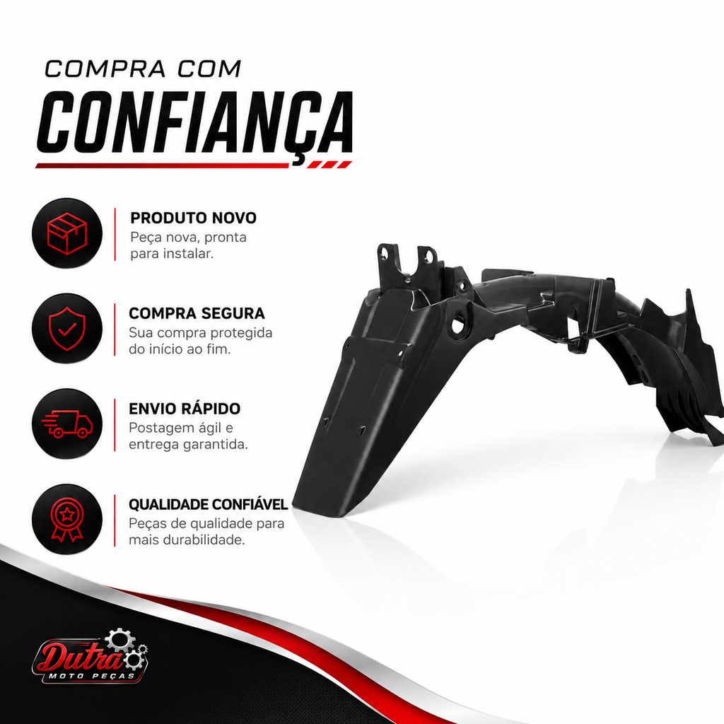 Paralama Traseiro Titan 150 2004 2005 2006 20072008 Preto