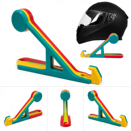 Suporte Multifuncional para Capacete e Chaves universal colorido