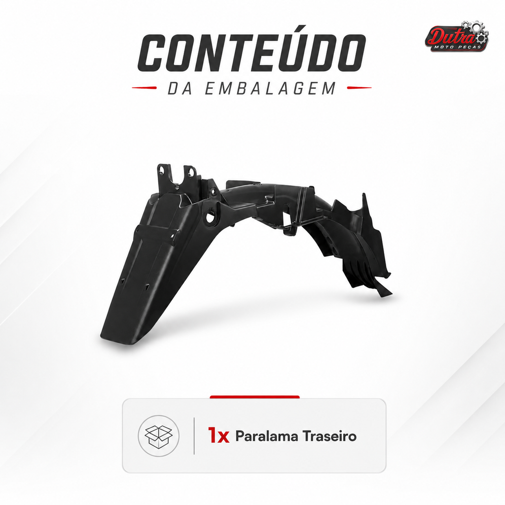 Paralama Traseiro Titan 150 2004 2005 2006 20072008 Preto