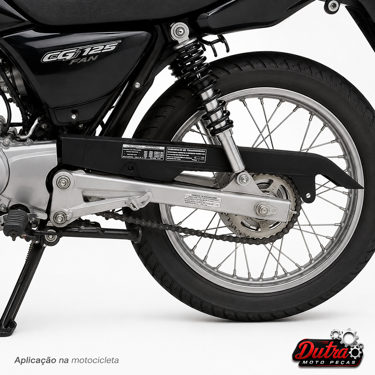 Capa Protetor Corrente Honda CG 125 1983 a 1999 Titan 125 2000 a 2004 Fan 125 2005 a 2008