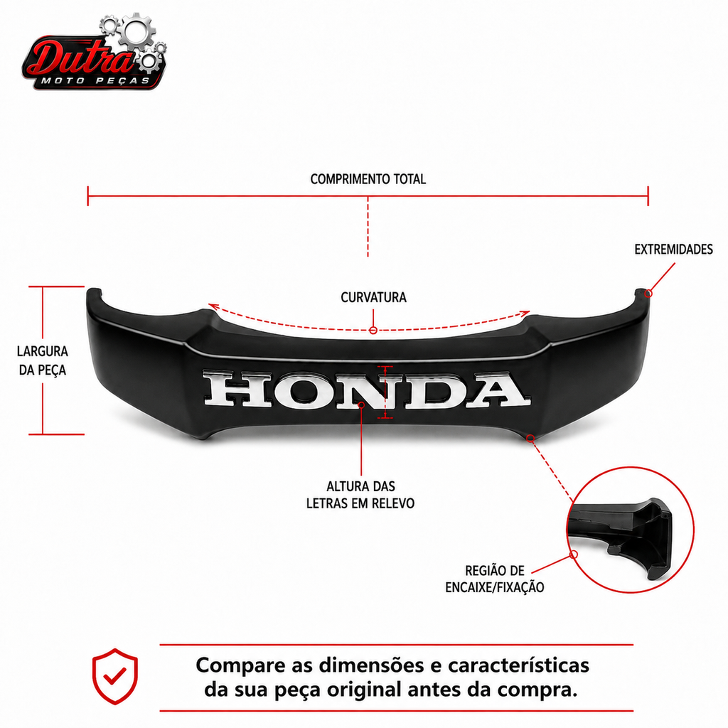 Emblema Honda Fontral Cg Titan 125 2000 2004 Fan 2006 2008