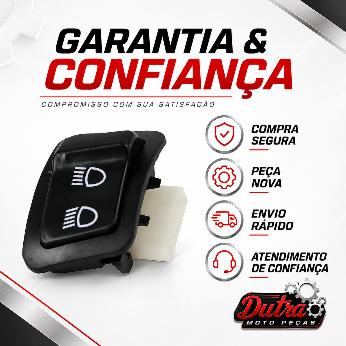 Interruptor Botão Farol Alto Baixo Honda PCX 150 2014 2015 Chave Luz