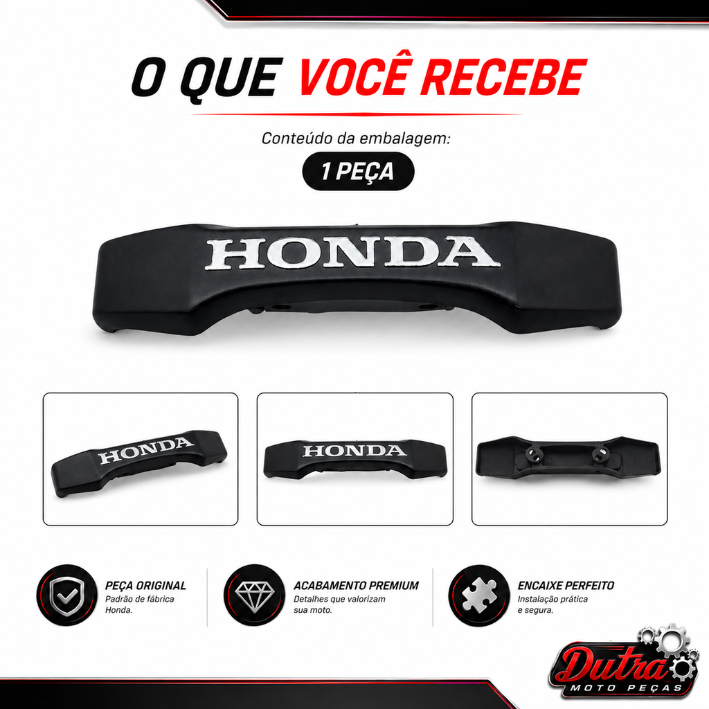 Emblema Frontal Titan 150 2004 a 2008 Fan 150 2009 a 2013 Prata