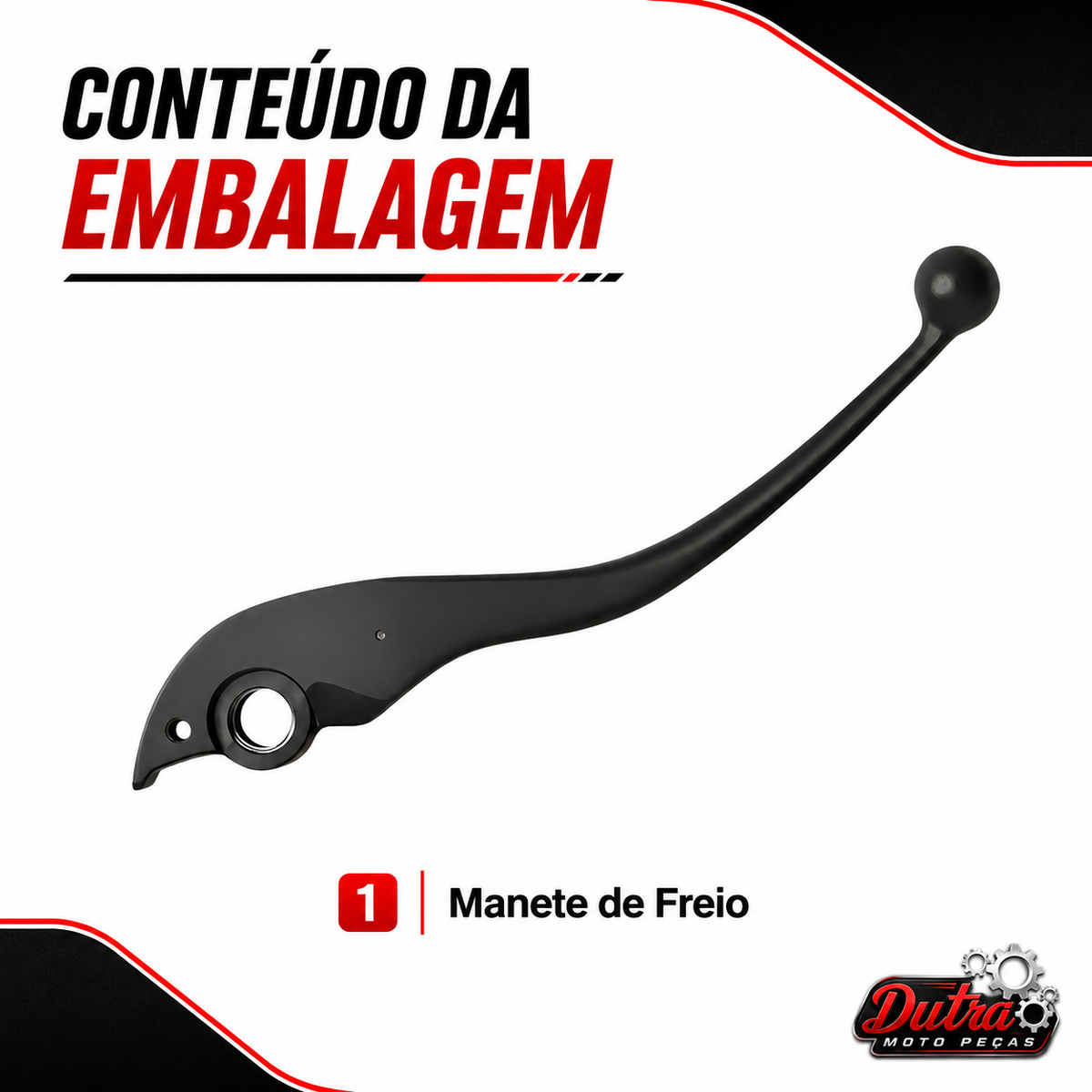 Manete Freio Honda CG 160 Titan Fan Start Cargo 2025 2026 Freio Disco Preto