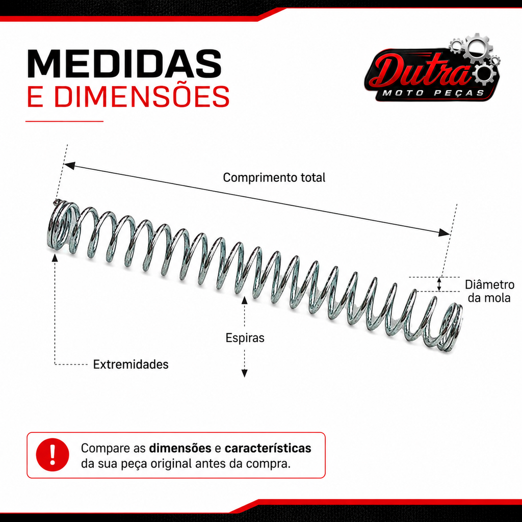 Mola Pedal De Freio Titan 125 150 Biz 100 125 CBX 200 NXR 125 150 Pop 100 110 Suzuki Yes XTZ 125