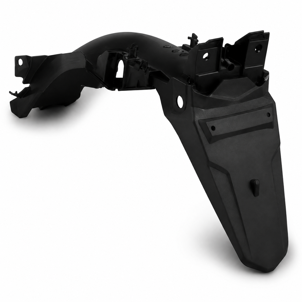 Paralama Traseiro (Suporte De Placa) Fan 125 2009 À 2013 Preto Injetado Modelo Original